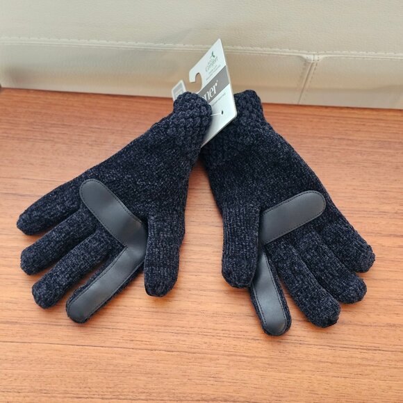 !!!NWT!!! Women's Black Isotoner Smart Touch Gloves, One Size - Picture 4 of 5